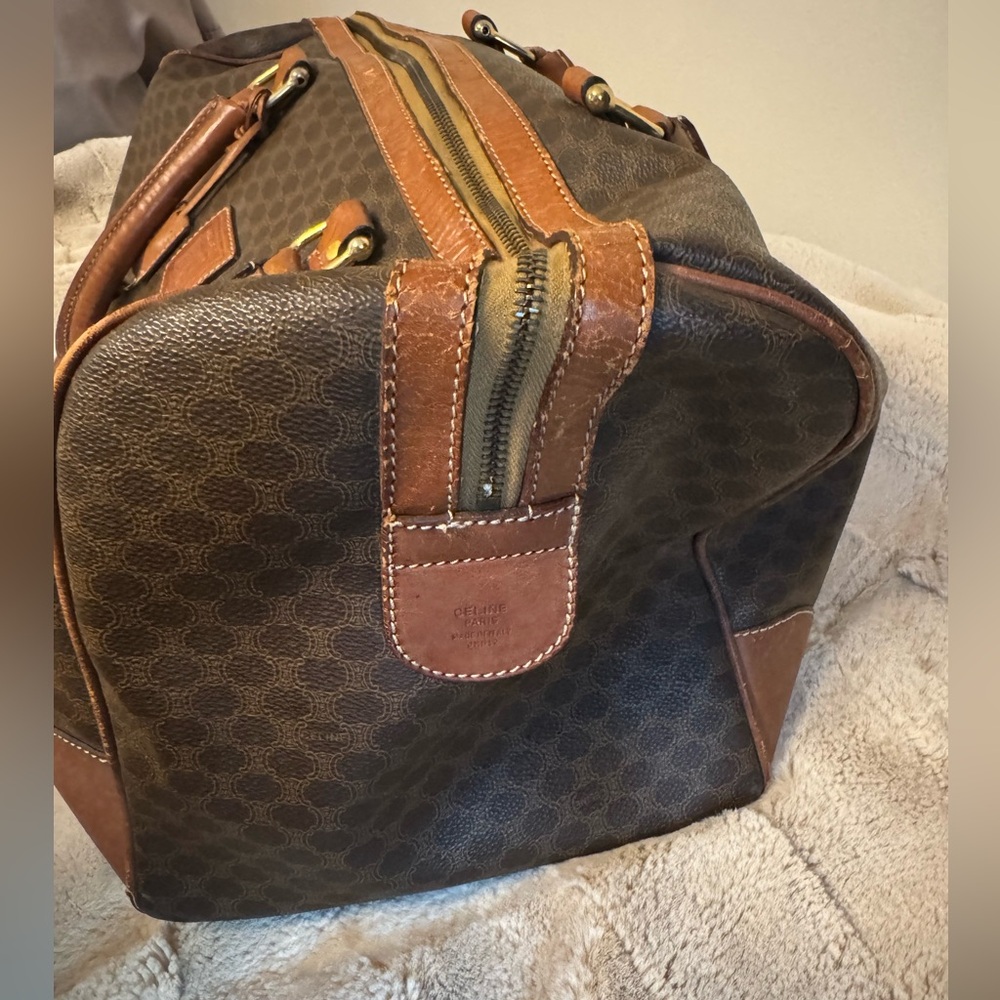 CELINE Macadam Canvas
Boston Bag PVC Leather Brown
Gold - Picture 4 of 13